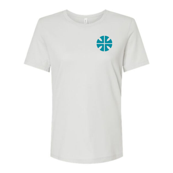 BELLA + CANVAS - Women’s Relaxed Jersey Tee - Printed Logos Thumbnail