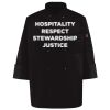 Ten Pearl Button Black Chef Coat Thumbnail